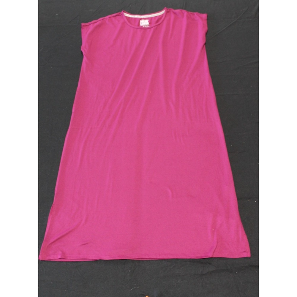 Muk Luks XL Magenta Sleep Shirt Lounge Dress Soft Stretch Nightgown